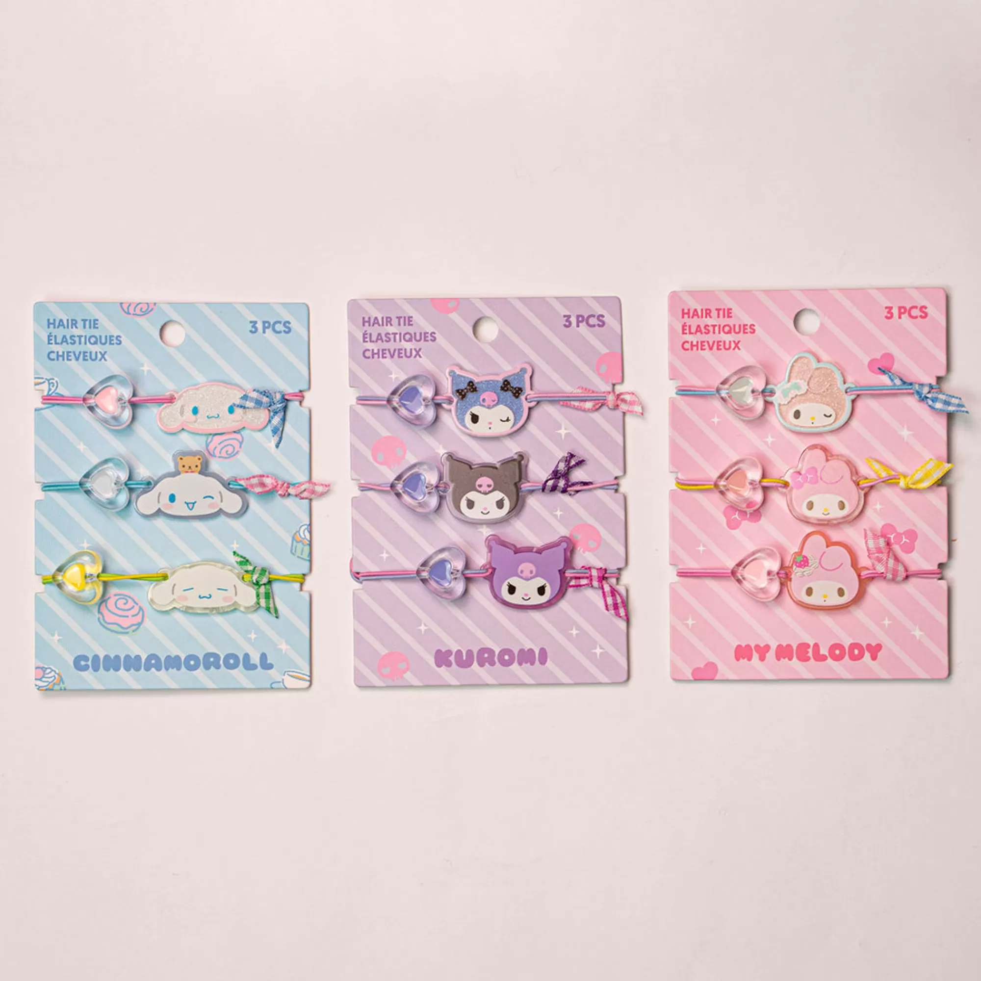 MINISO Sanrio-Set 3 Elastici - Sanrio (1Pz)