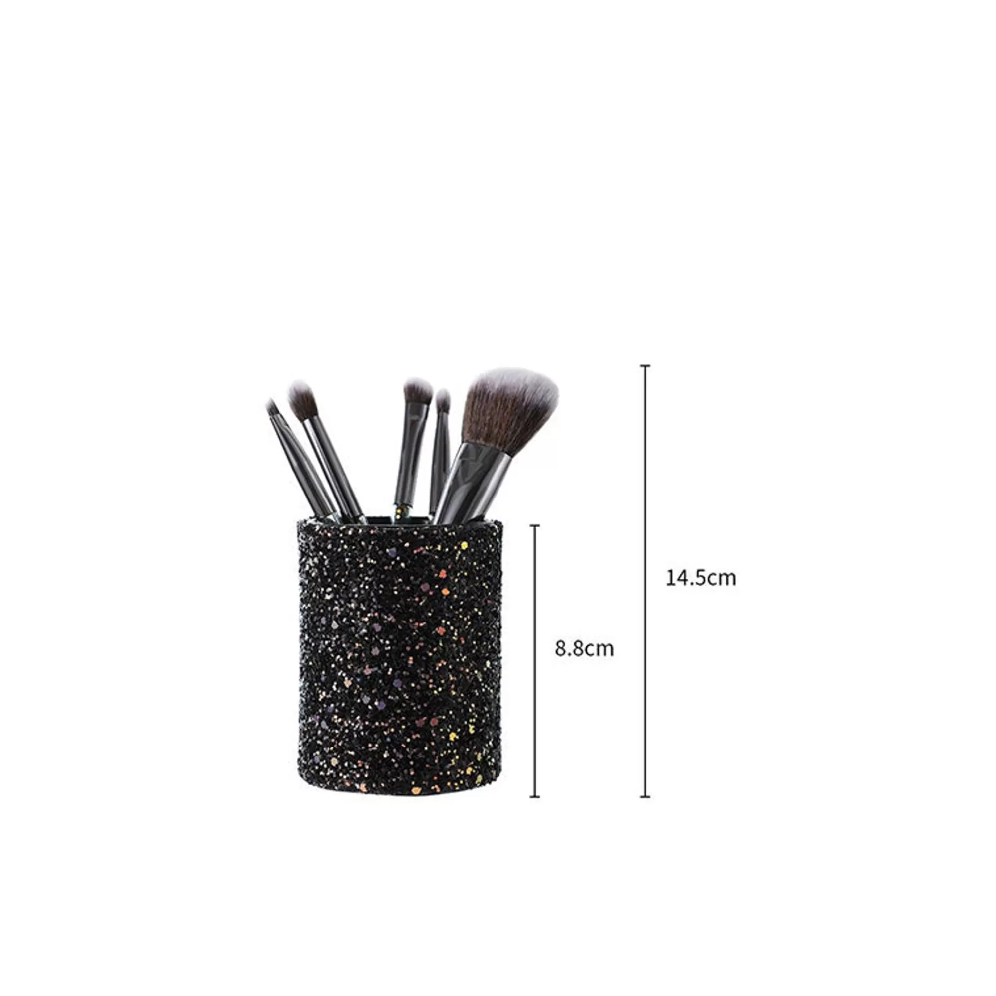 MINISO Make Up Tools-Set Di Pennelli Per Il Trucco Con Contenitore Nero