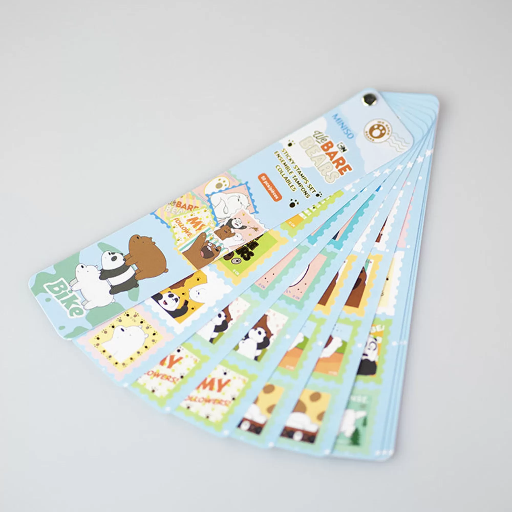 MINISO Altra Cancelleria-Set Francobolli - We Bare Bears