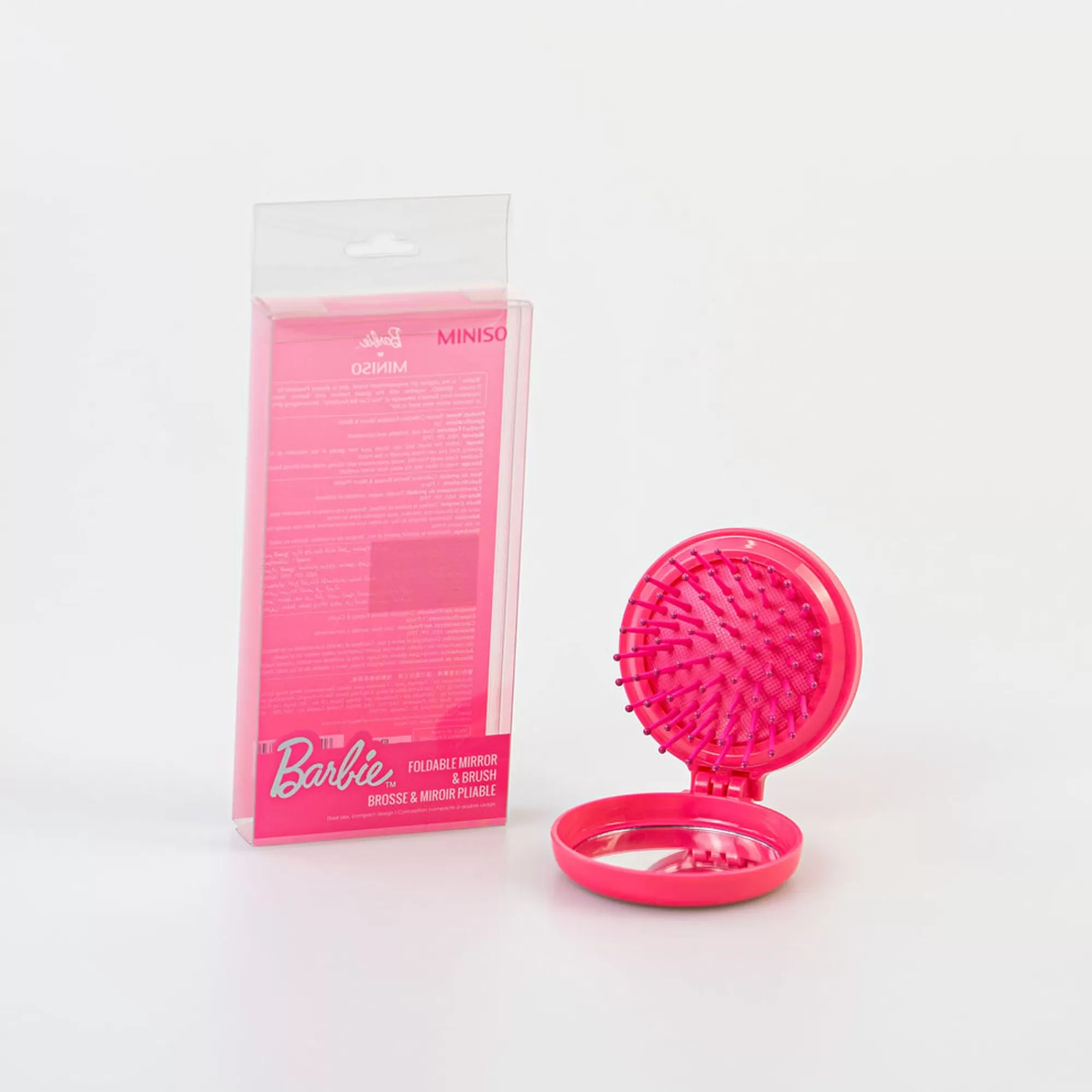 MINISO Barbie-Spazzola Con Specchietto Barbie