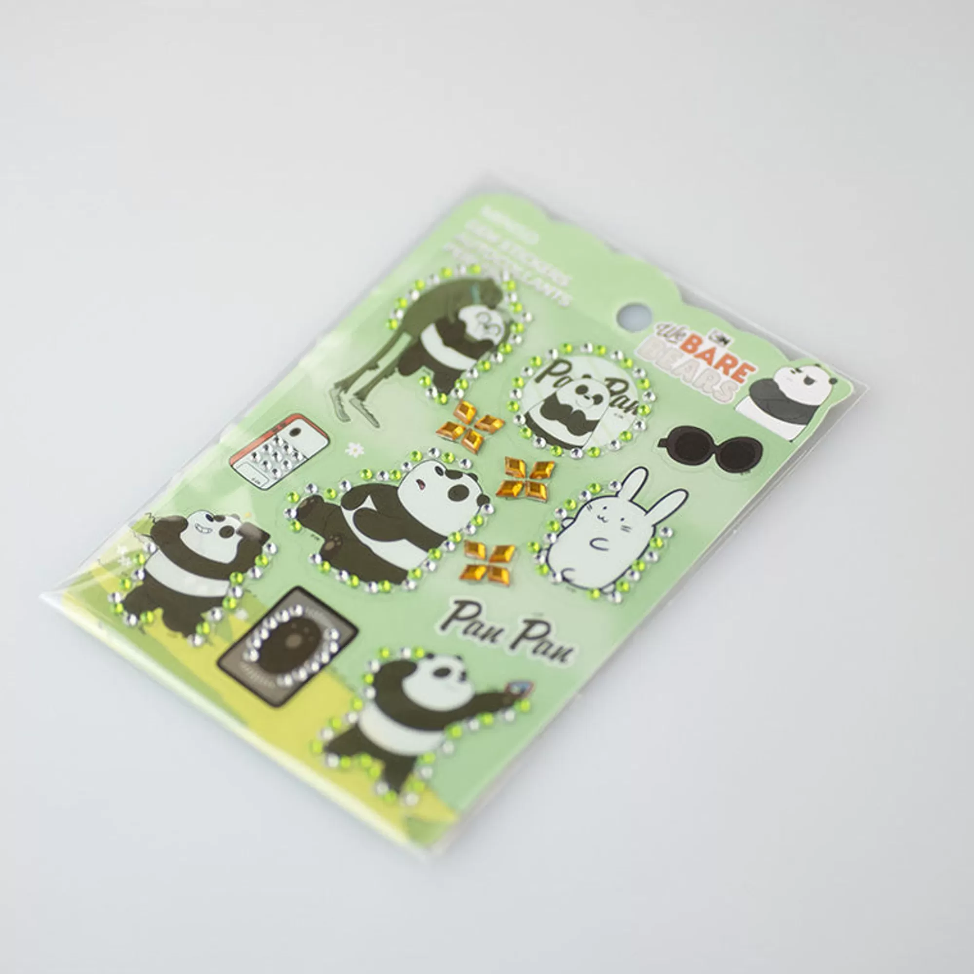 MINISO Altra Cancelleria-Stickers Con Brillantini Panda - We Bare Bears