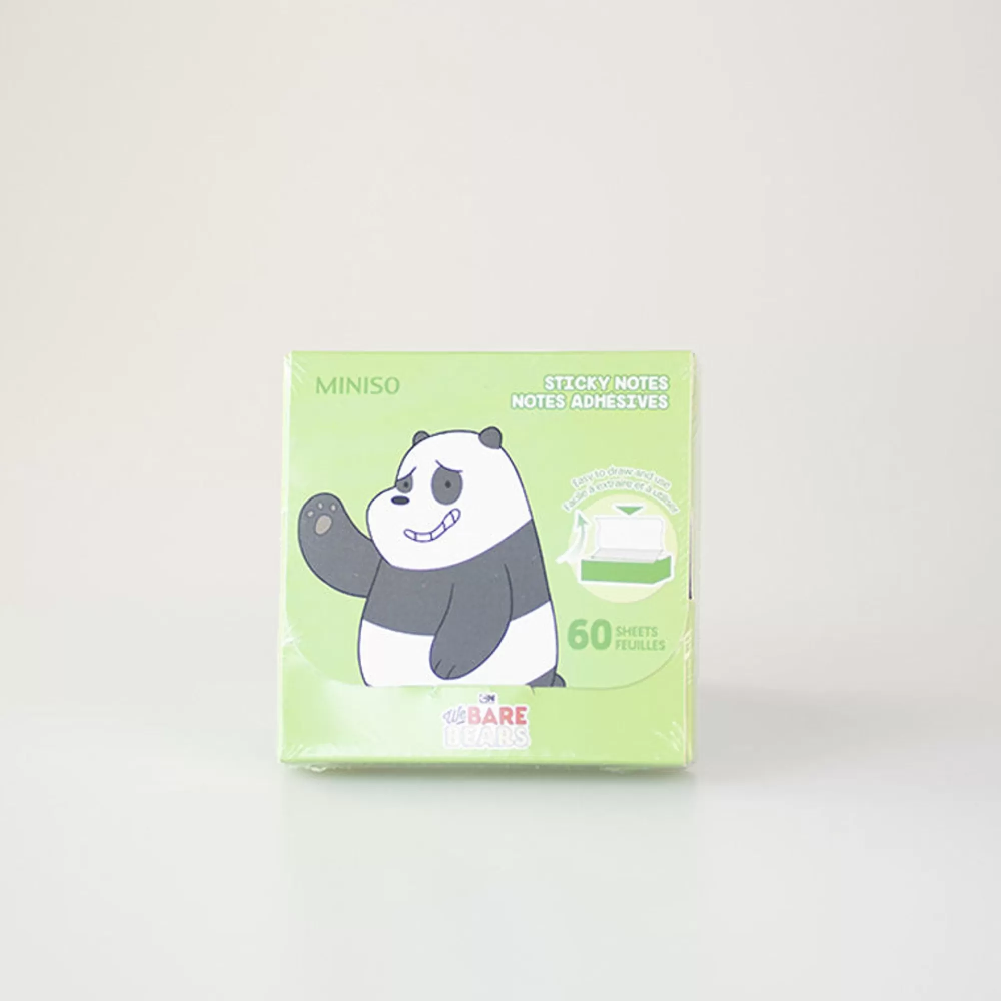 MINISO We Bare Bears-Sticky Notes Panda - We Bare Bears