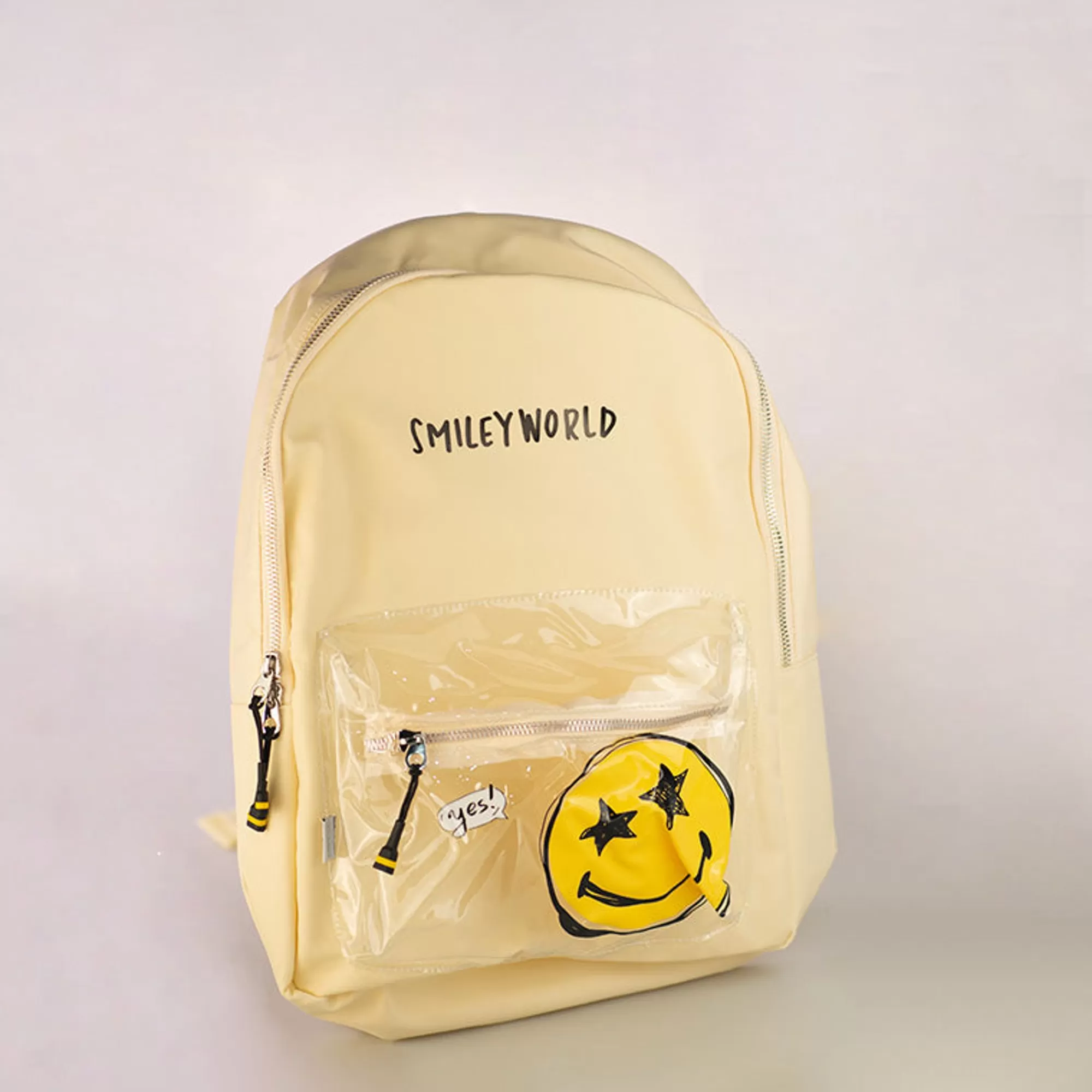 MINISO Borse & Zaini-Zaino Bianco Smiley World